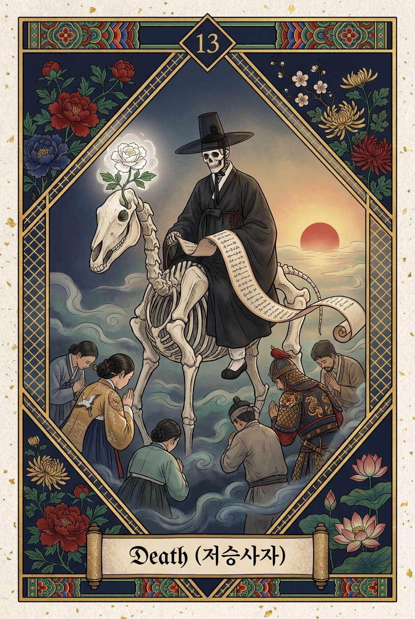 Death (저승사자) — KSaju tarot card